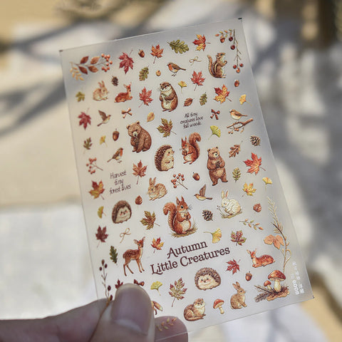 Bear Zoo Nail Stickers | Kawaii Animal Nail Art Decals - to6008 variant image