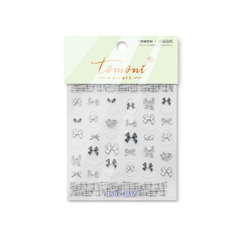 to4567 Black Cat Doodle Nail Stickers | Kawaii Nail Art Decals