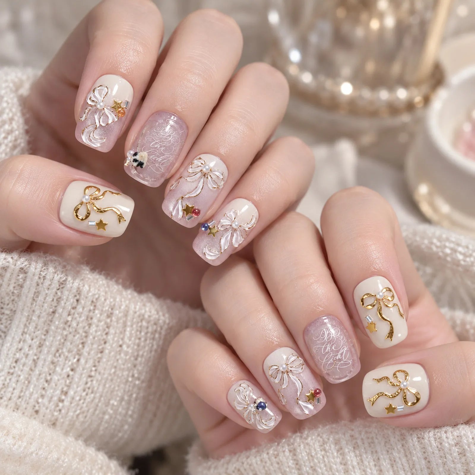 Bow Nail Stickers - nail art product image 3