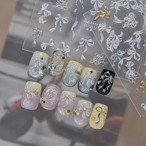 Bow Nail Stickers - nail art product image 4