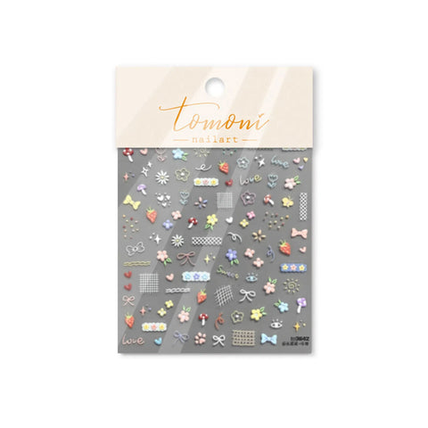 to3842 Bow Nail Stickers | Coquette Nail Art Decals
