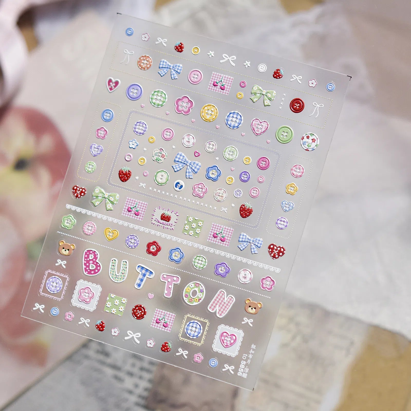 to5856 Butterfly Patchwork Nail Stickers variant image - Tomoni Nail Art