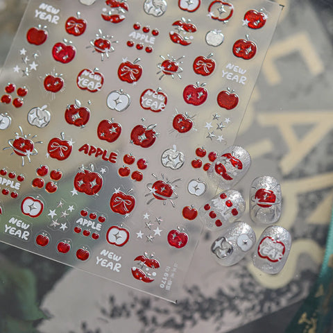 Christmas Tree Reindeer Nail Stickers - nail art product image 4