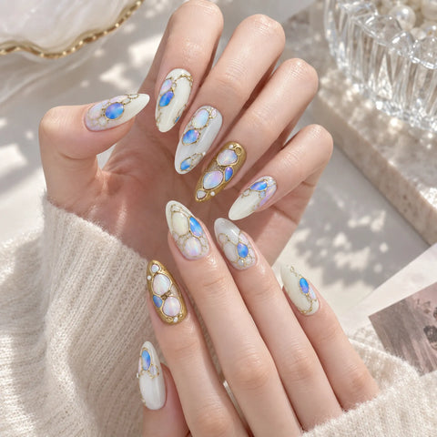 Colorful Gemstone Nail Stickers - nail art product image 2