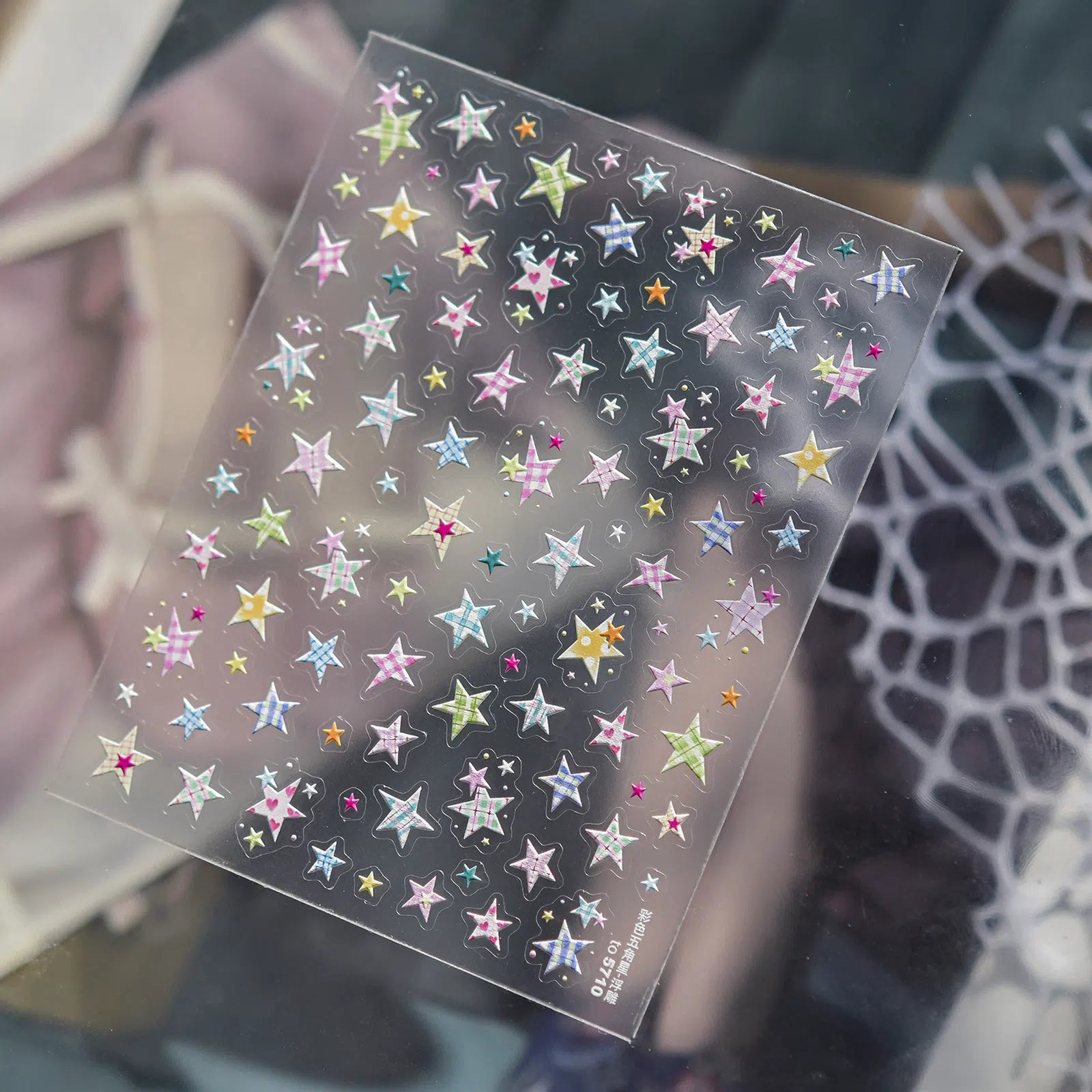 Colorful Star Nail Stickers | Dopamine Star Nail Art Decals - image 2