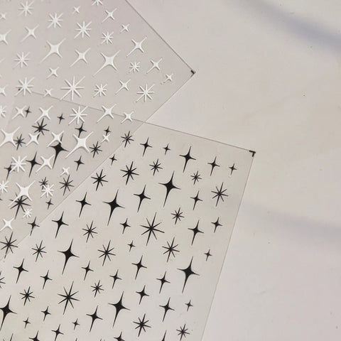 Colorful Star Nail Stickers | Sweet Celestial Nail Art Decals - image 3