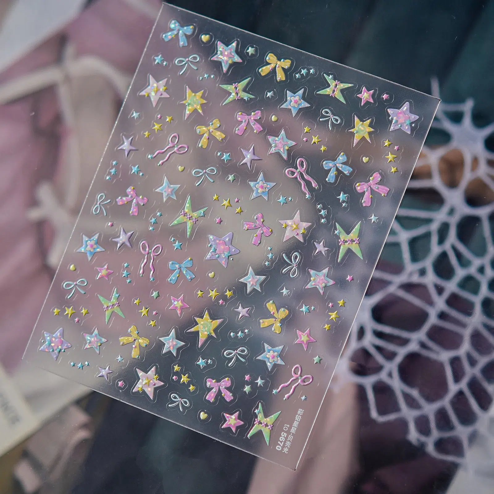 Colorful Star Nail Stickers | Dopamine Star Nail Art Decals - image 4