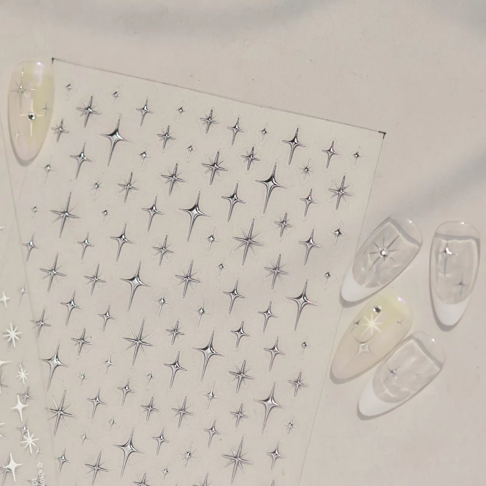 Colorful Star Nail Stickers | Sweet Celestial Nail Art Decals - image 5
