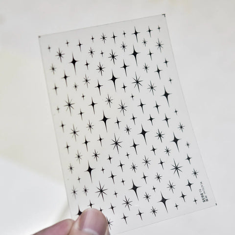to5935 Colorful Star Nail Stickers variant image - Tomoni Nail Art