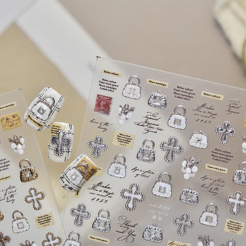 Cross Gem Nail Stickers - nail art product image 3