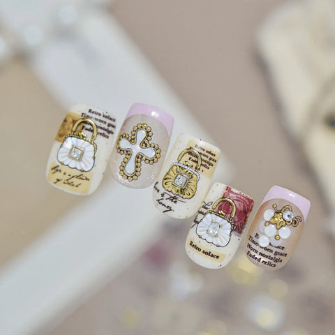 Cross Gem Nail Stickers - nail art product image 4