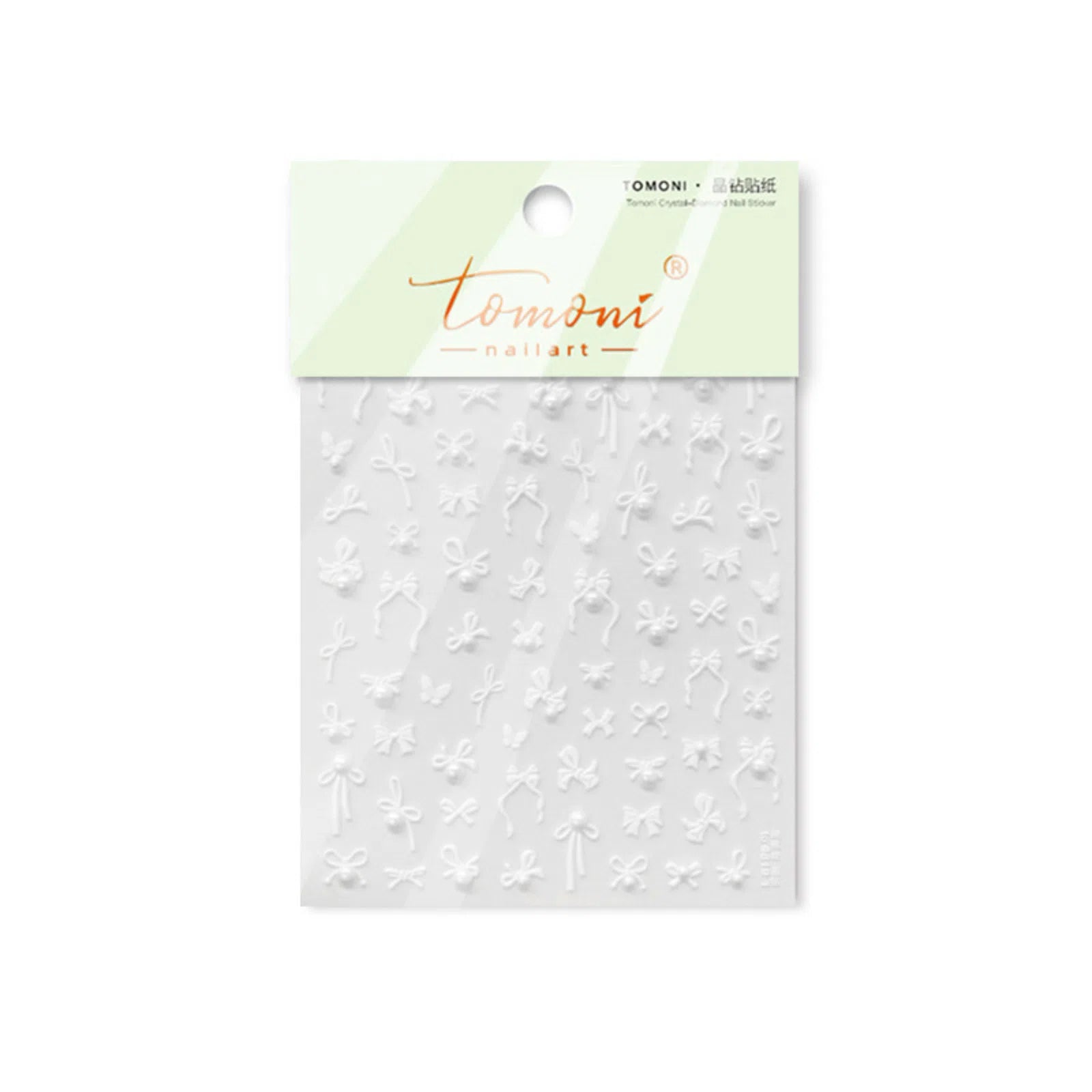 to4819-1 Crystal Bow Nail Stickers variant image - Tomoni Nail Art
