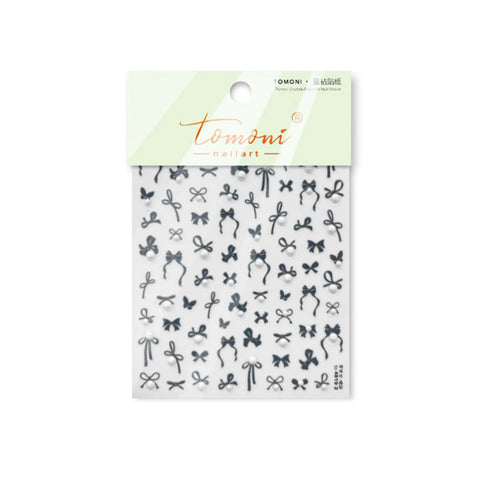 to4819-2 Crystal Bow Nail Stickers variant image - Tomoni Nail Art