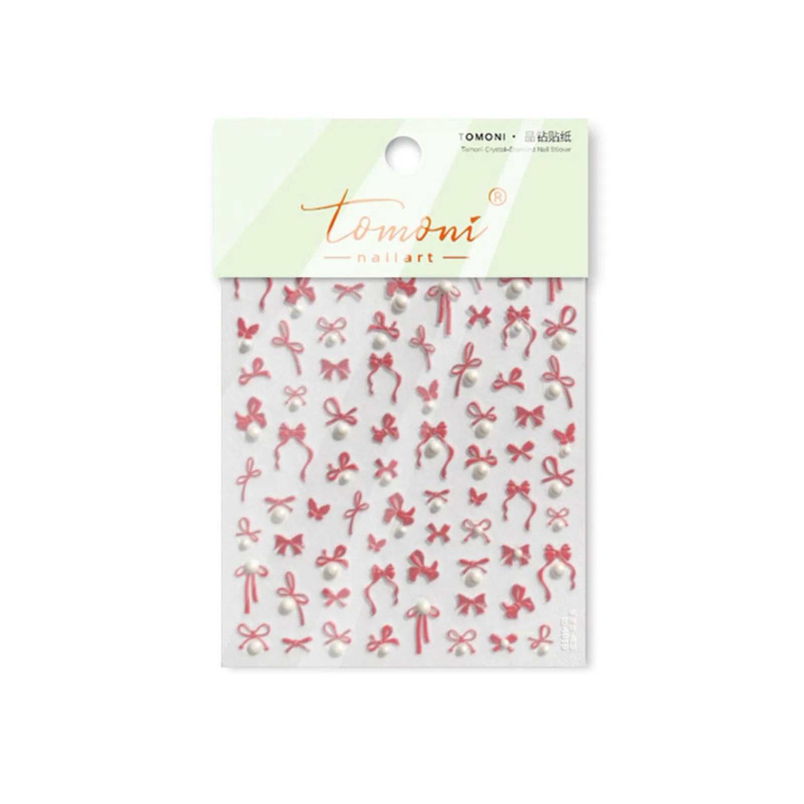 to4819 Crystal Bow Nail Stickers variant image - Tomoni Nail Art