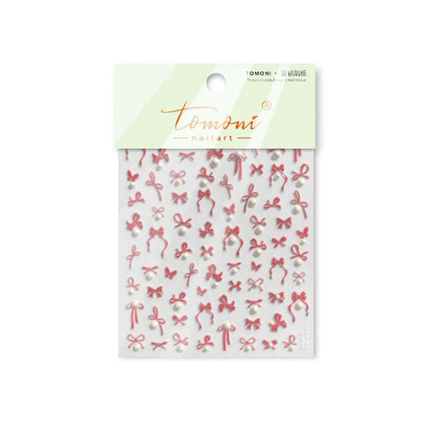 to4819 Crystal Bow Nail Stickers variant image - Tomoni Nail Art