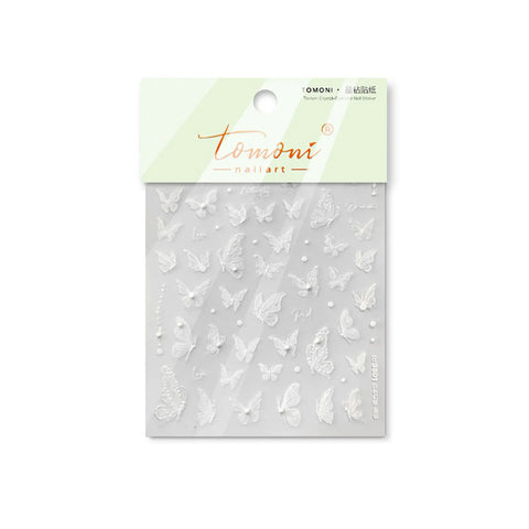 to3801 Crystal Butterfly Nail Stickers variant image - Tomoni Nail Art