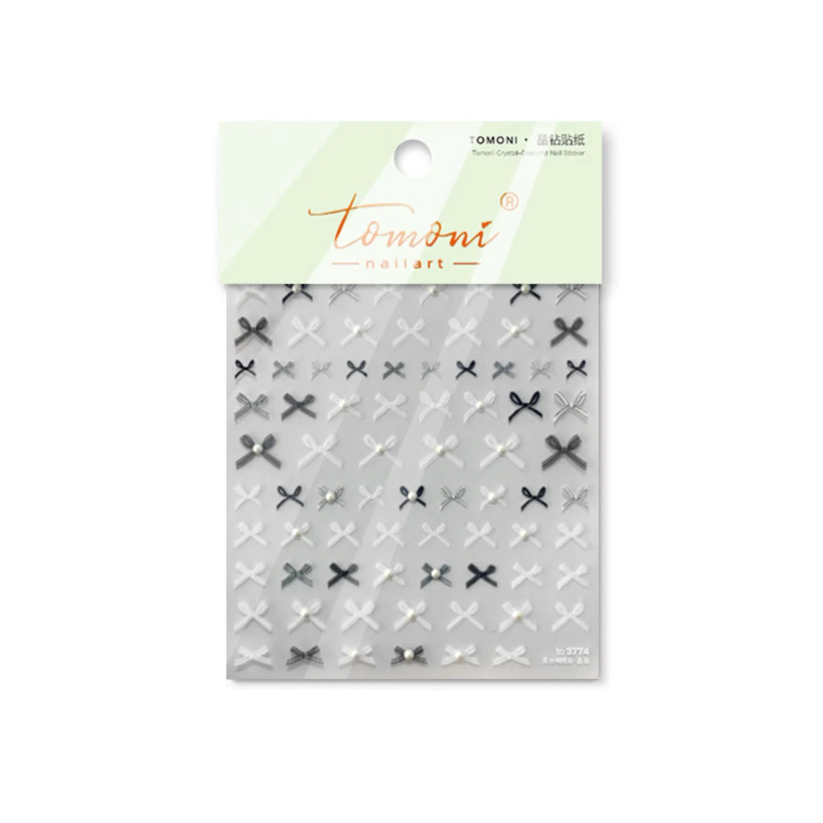 to3774 Crystal Floral Nail Stickers | Elegant Flower Nail Art Decals