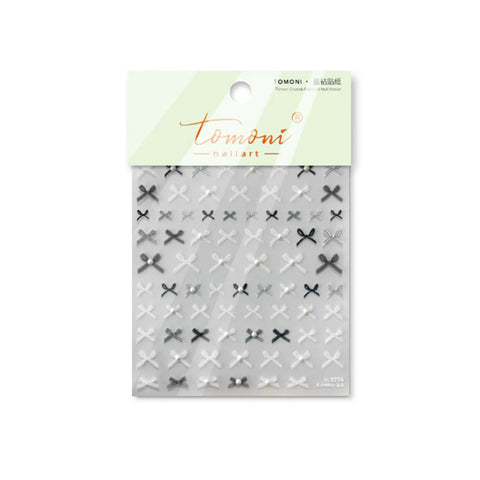 to3774 Crystal Floral Nail Stickers | Elegant Flower Nail Art Decals