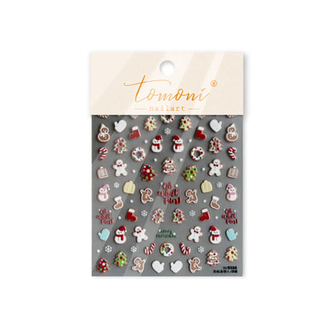 to5328 Crystal Floral Nail Stickers | Elegant Flower Nail Art Decals