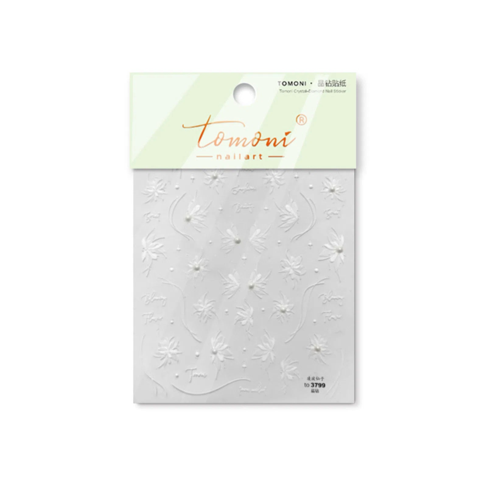 to3799 Crystal Lily Nail Stickers variant image - Tomoni Nail Art