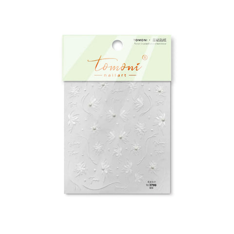 to3799 Crystal Lily Nail Stickers variant image - Tomoni Nail Art