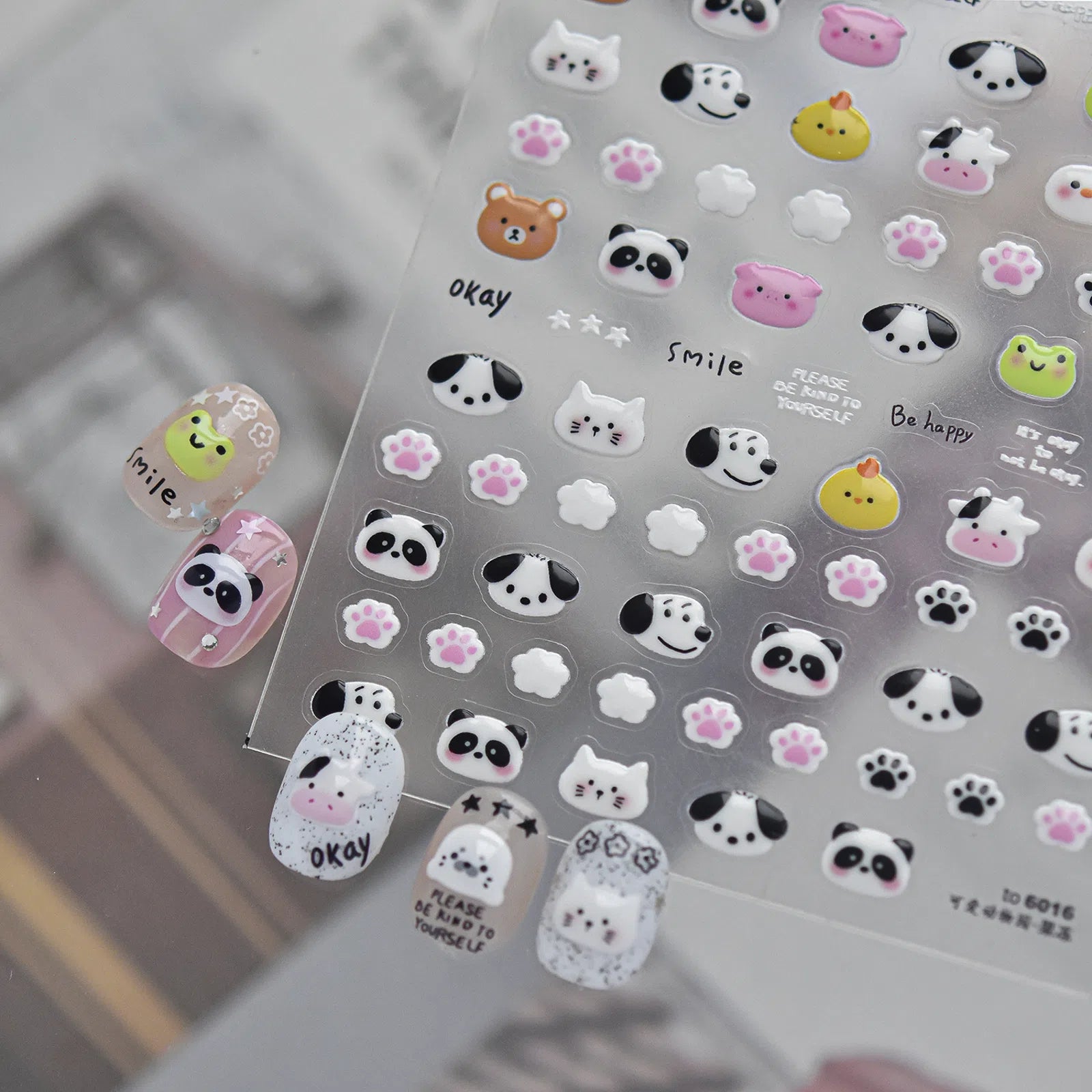 Cute Animal Zoo Nail Stickers | Kawaii Cartoon Nail Art Decals - image 4