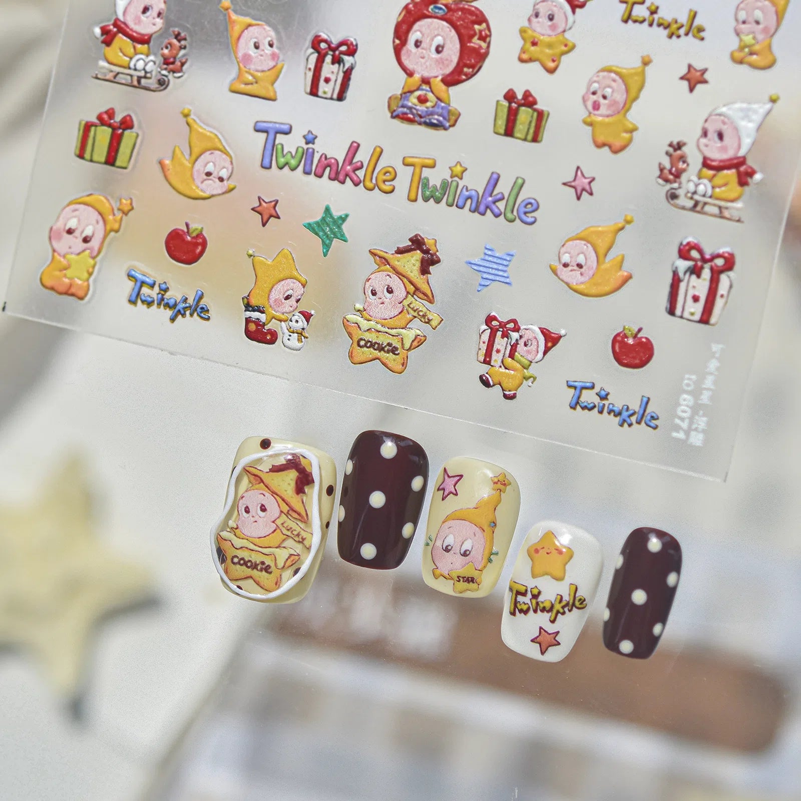 Cute Star Nail Stickers | Playful Kawaii Nail Art Decals - image 1
