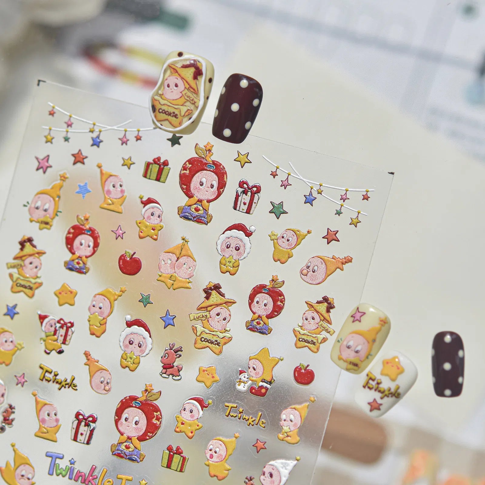 Cute Star Nail Stickers | Playful Kawaii Nail Art Decals - image 2