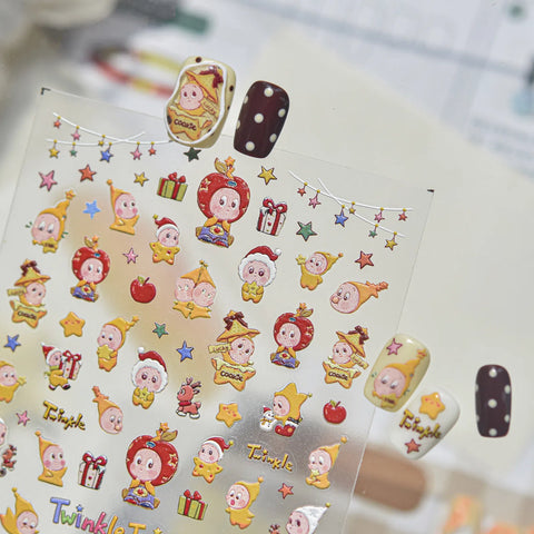 Cute Star Nail Stickers | Playful Kawaii Nail Art Decals - image 2
