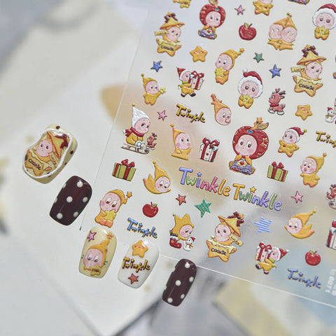 Cute Star Nail Stickers | Playful Kawaii Nail Art Decals - image 3