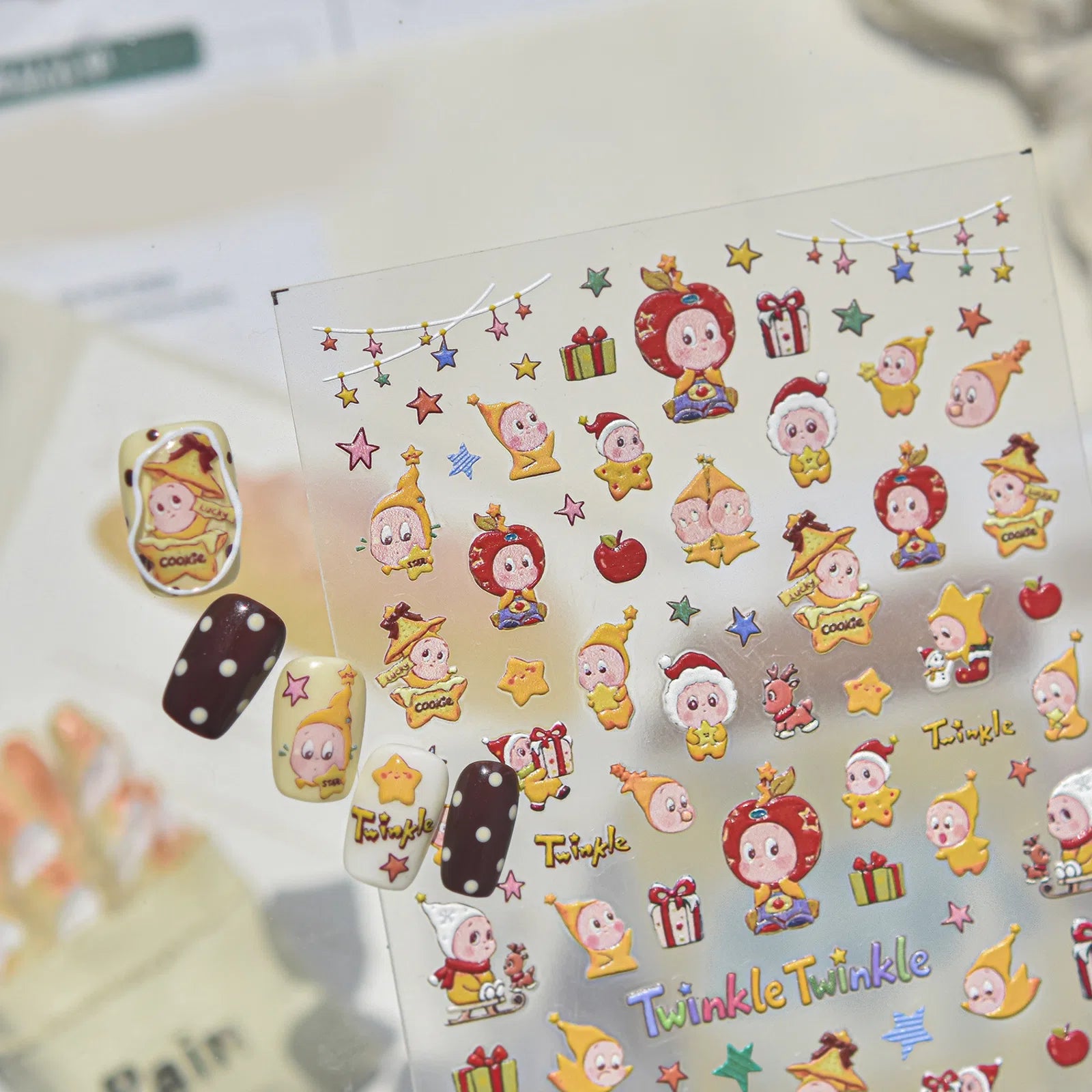 Cute Star Nail Stickers | Playful Kawaii Nail Art Decals - image 4