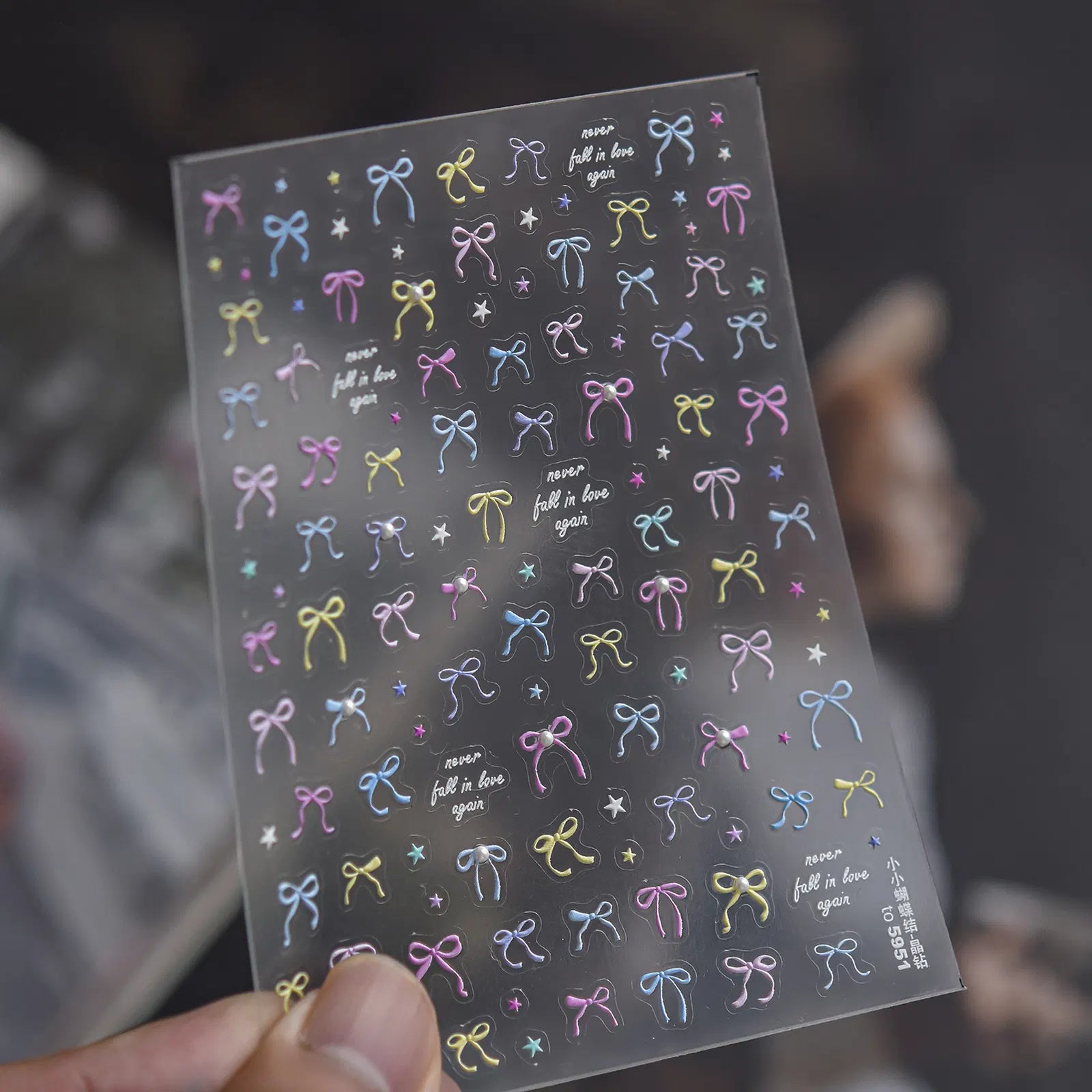 to5951 Dopamine Bow Nail Stickers variant image - Tomoni Nail Art
