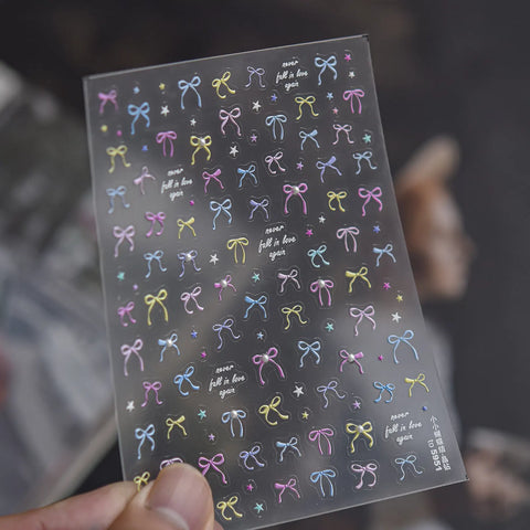 to5951 Dopamine Bow Nail Stickers variant image - Tomoni Nail Art