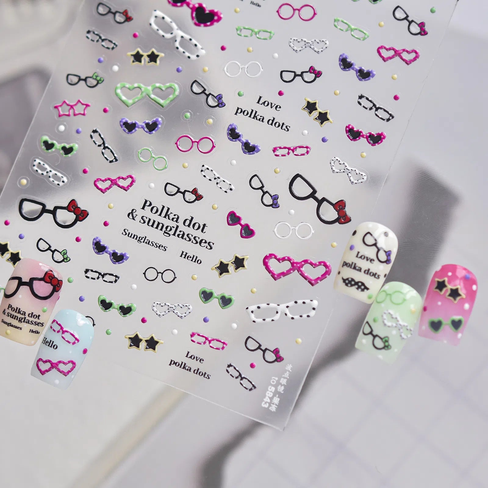 Dopamine Dot Nail Stickers | Trendy Colorful Nail Art Decals - image 3
