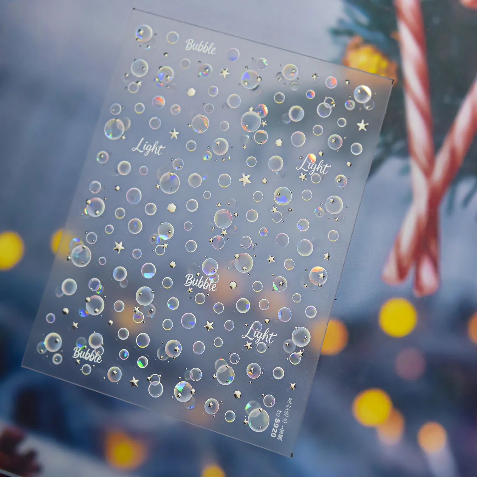 Dreamy Bubble Nail Stickers | Metallic Nail Art Decals - image 4