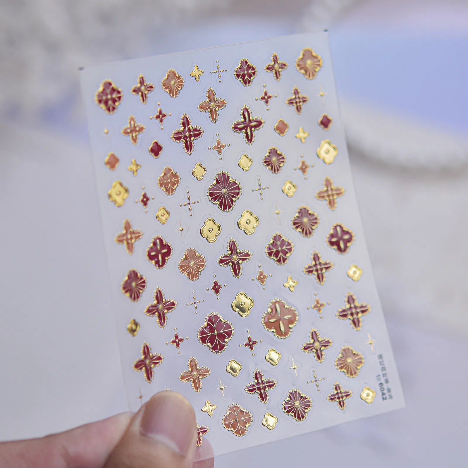Four Leaf Clover Nail Stickers | Lucky Nail Art Decals - to6042 variant image