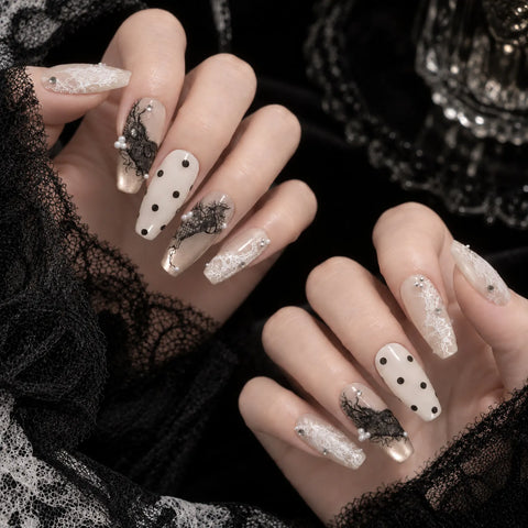French Lace Butterfly Nail Stickers - nail art product image 4