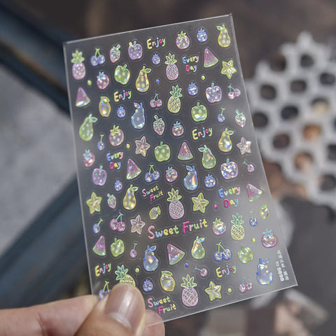 to5898 Glass Fruit Nail Stickers variant image - Tomoni Nail Art