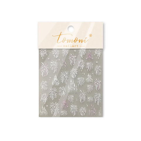 to5419 Gold Firework Nail Stickers variant image - Tomoni Nail Art