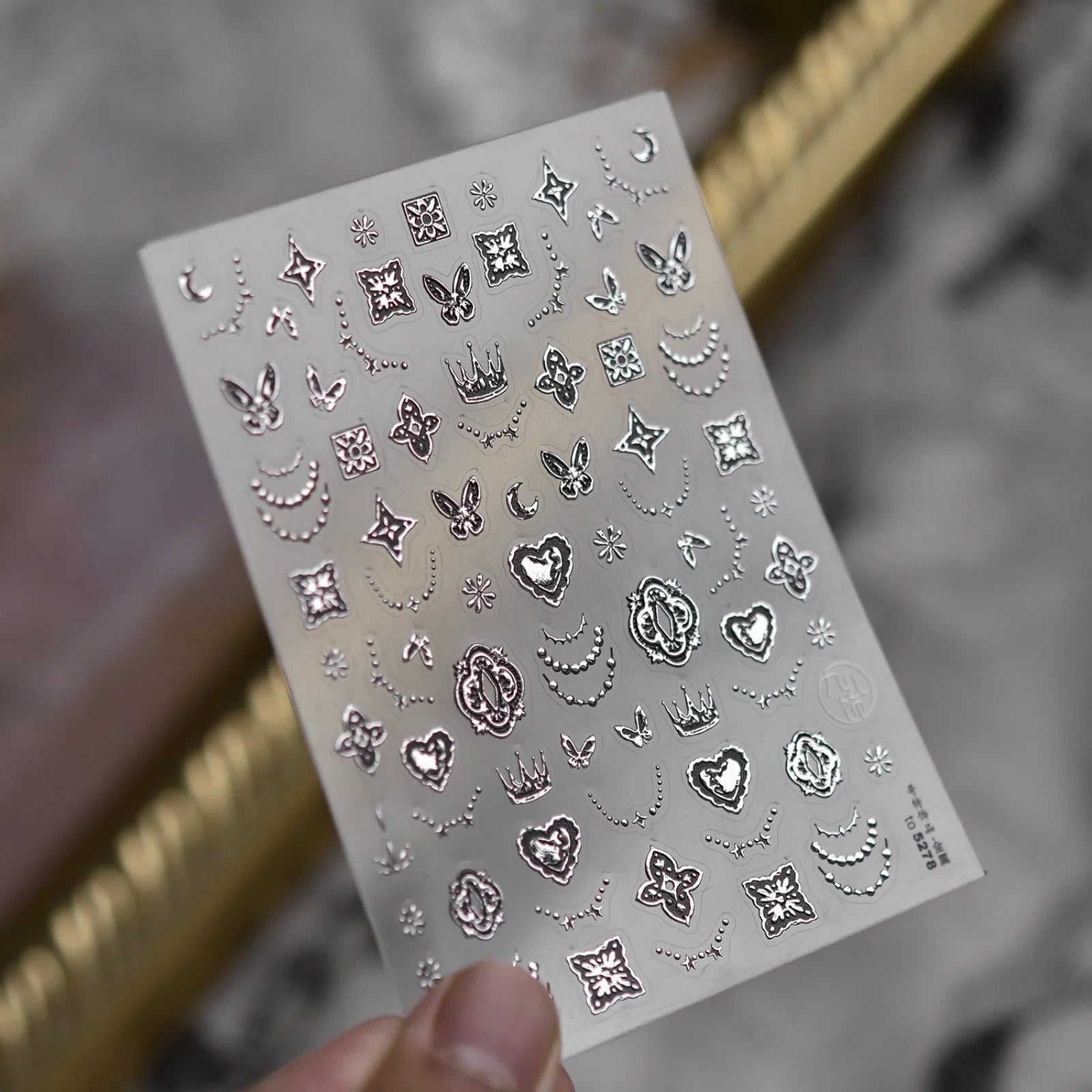 to5278 Gothic Charm Nail Stickers variant image - Tomoni Nail Art