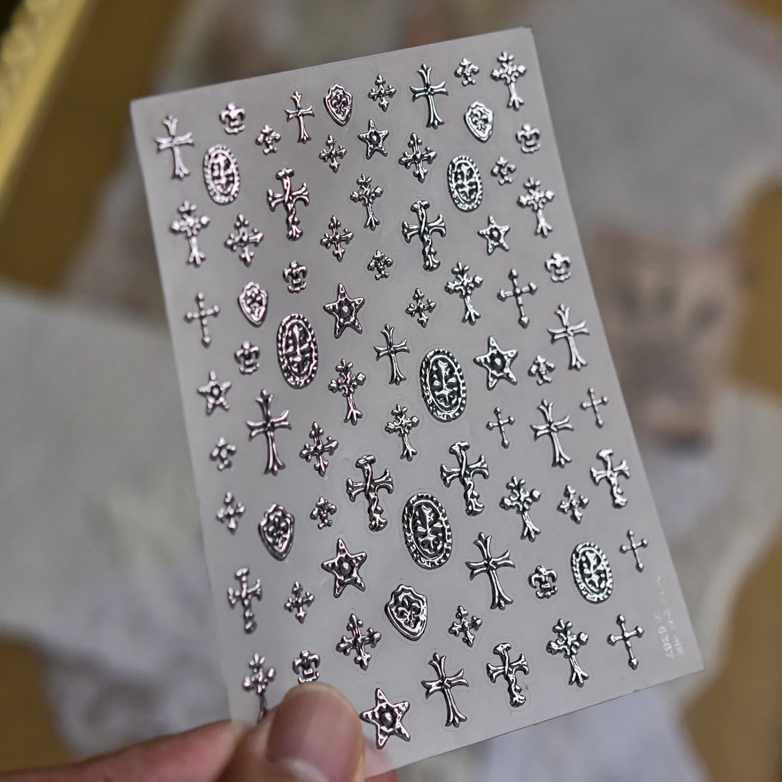 to5367 Gothic Charm Nail Stickers variant image - Tomoni Nail Art