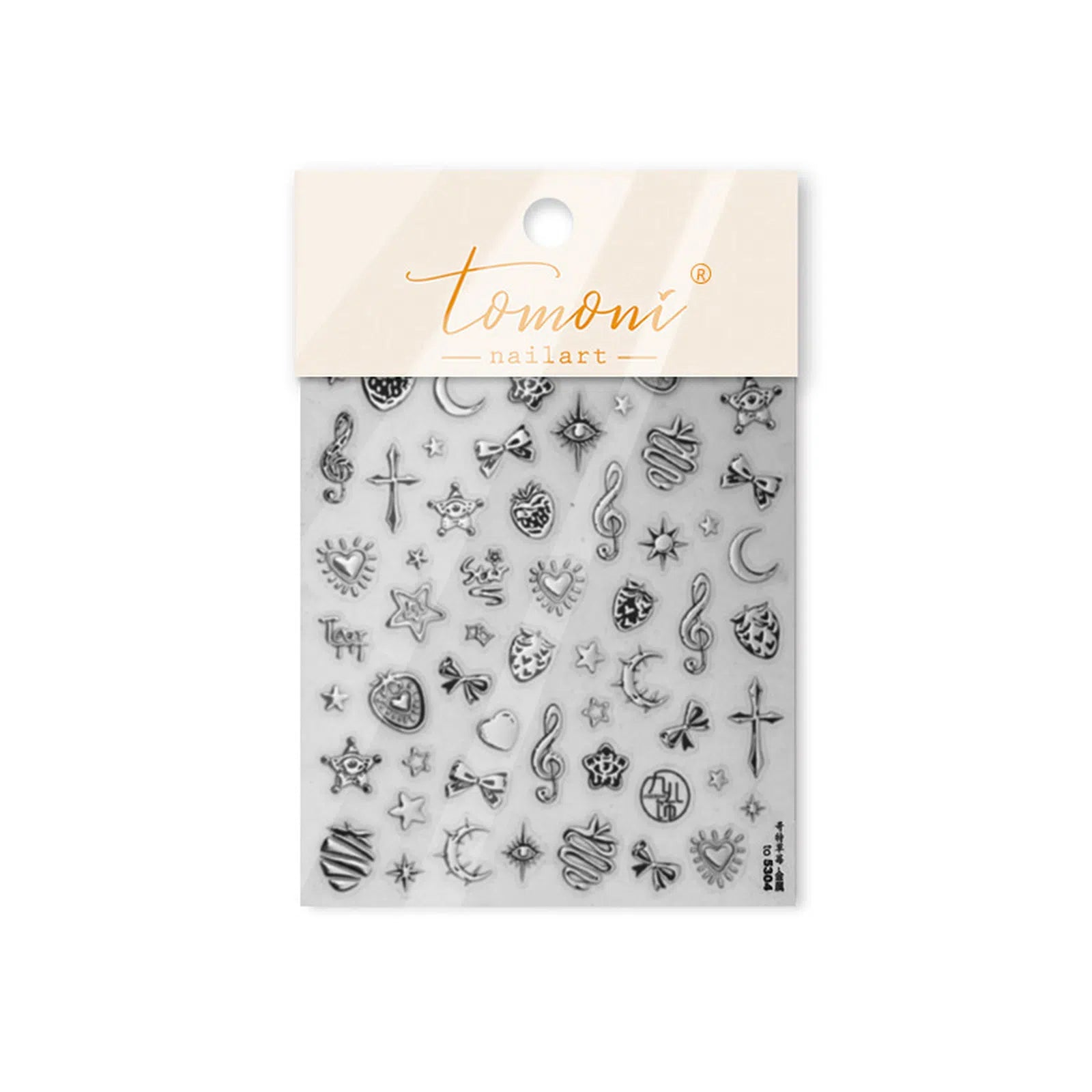 Gothic Strawberry Nail Stickers | Dark Fruit Nail Art Decals - to5304 variant image