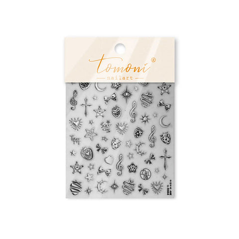 Gothic Strawberry Nail Stickers | Dark Fruit Nail Art Decals - to5304 variant image