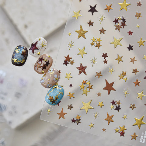 Heart Star Nail Stickers - nail art product image 5