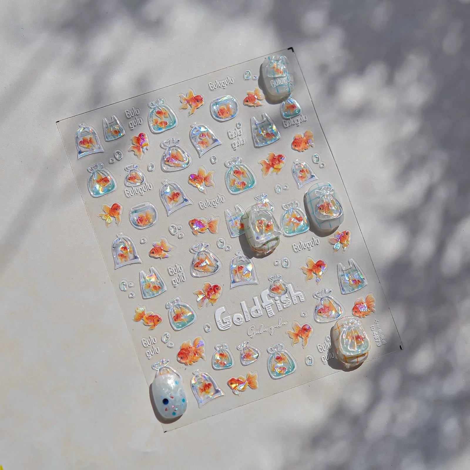 Jelly Ocean Nail Stickers | Starfish Shell Nail Art Decals - image 4