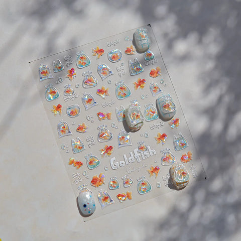 Jelly Ocean Nail Stickers | Starfish Shell Nail Art Decals - image 4