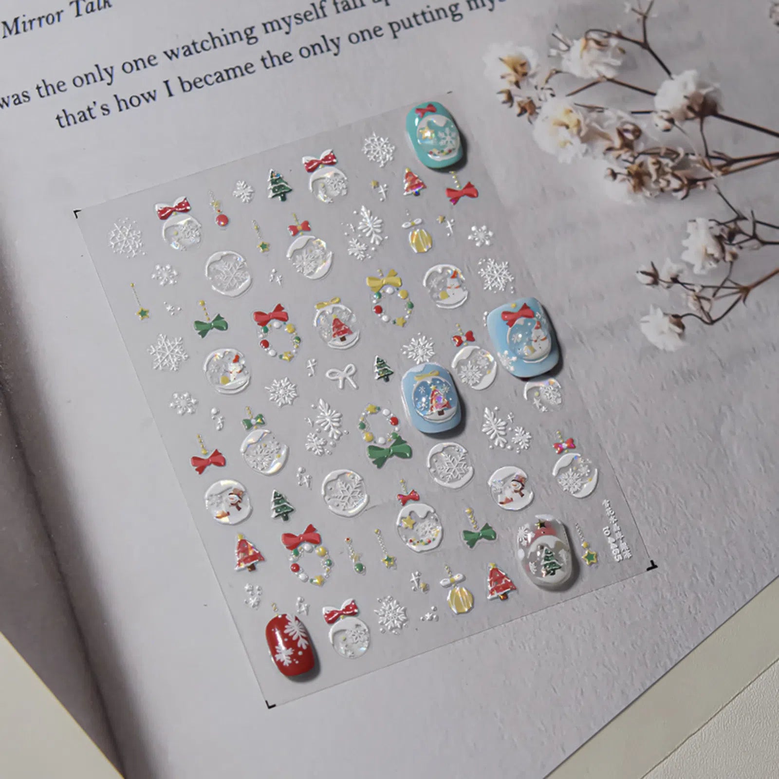 Kawaii Cat Nail Stickers | Cartoon Nail Art Decals image