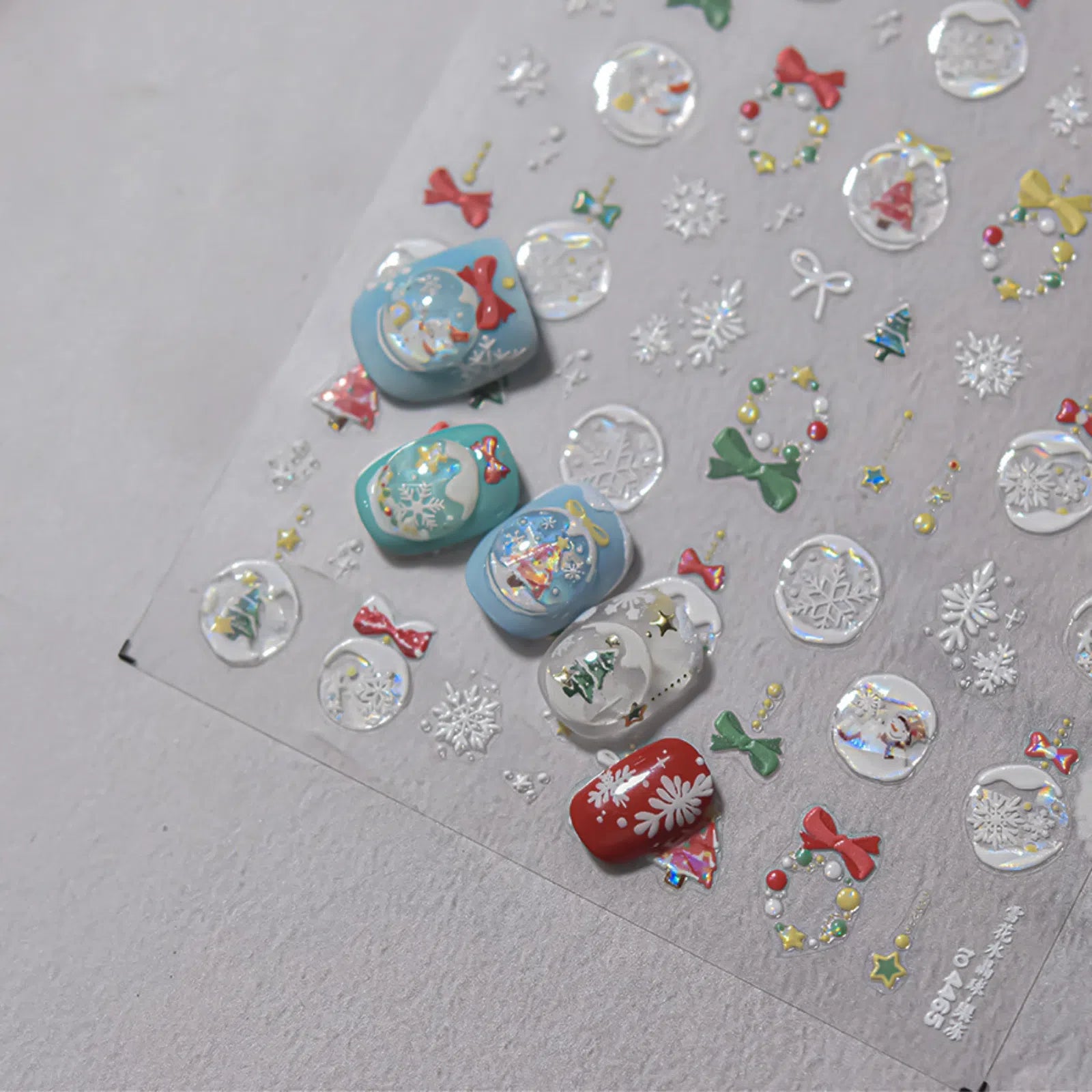 Kawaii Cat Nail Stickers | Cartoon Nail Art Decals image