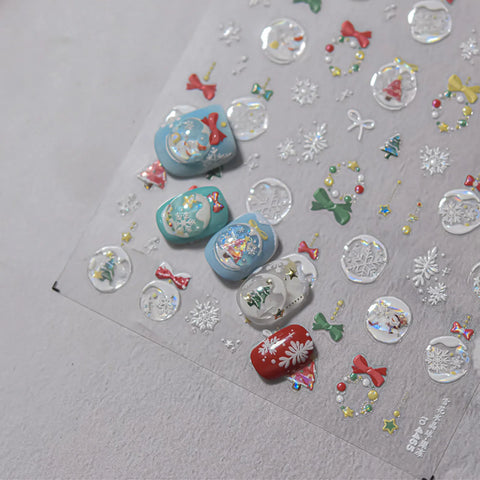 Kawaii Cat Nail Stickers | Cartoon Nail Art Decals image