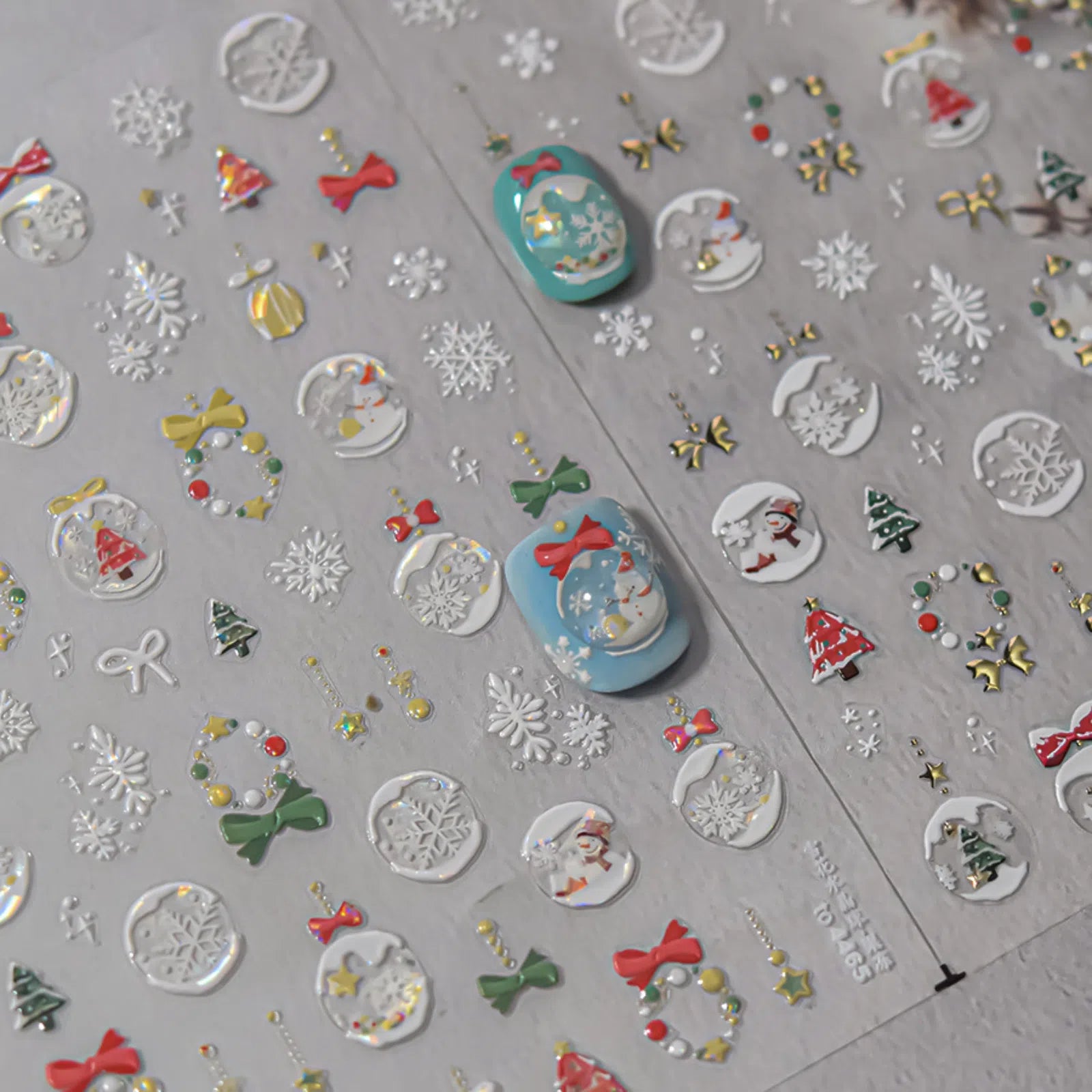 Kawaii Cat Nail Stickers | Cartoon Nail Art Decals image